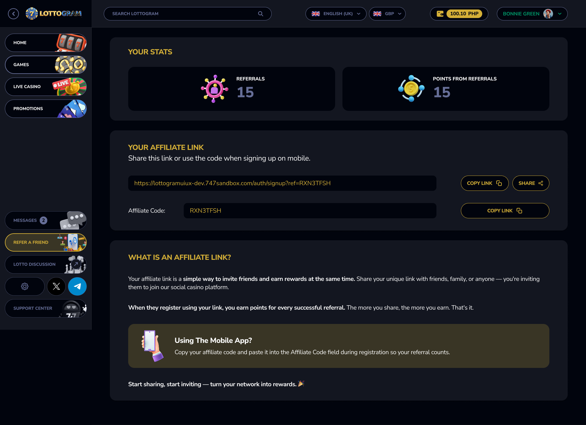 Desktop - Affiliate